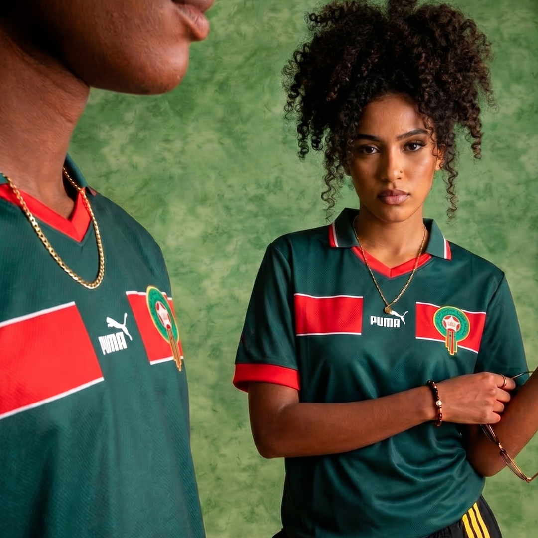 Maillot Maroc Rétro Vert - 1998