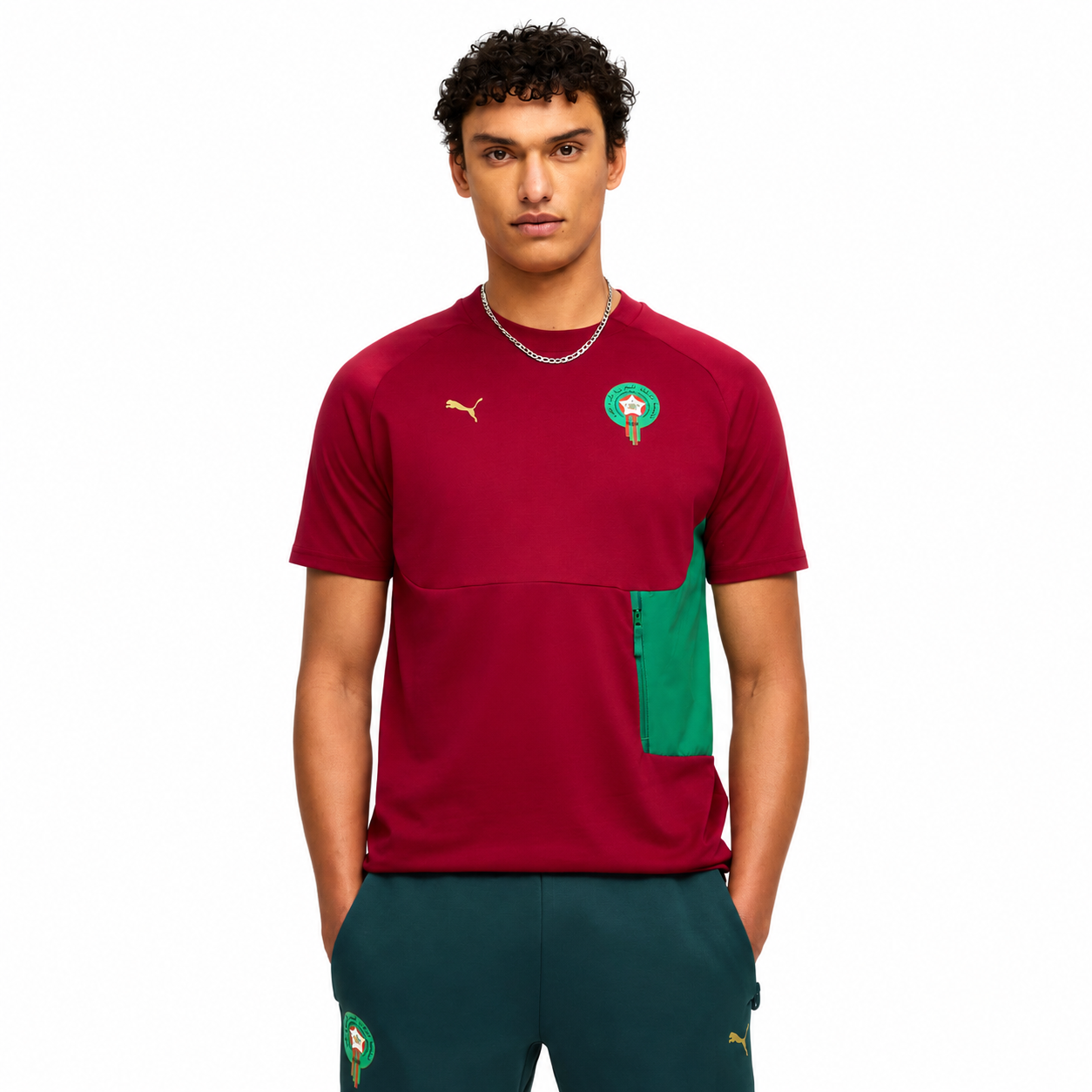 T-shirt avec poche PUMATECH Rouge